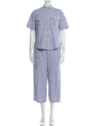 Pre-owned Alex Mill Striped Pant Set In Neutral