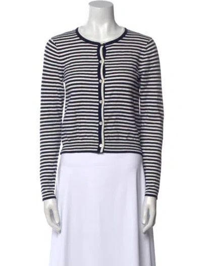 Pre-owned Alex Mill Striped Scoop Neck Sweater In Blue