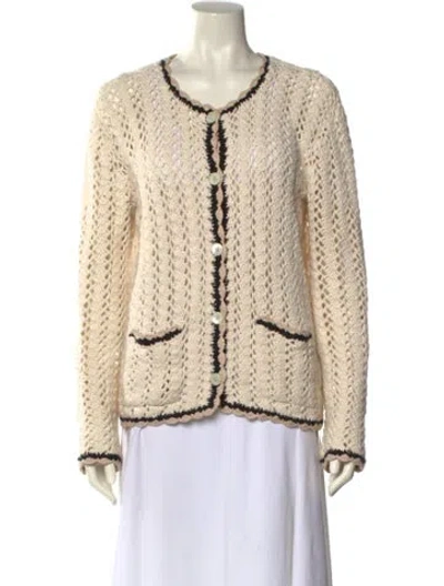 Pre-owned Alex Mill Striped Scoop Neck Sweater In Neutral