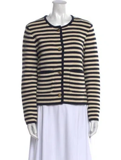 Pre-owned Alex Mill Striped Scoop Neck Sweater In Neutral