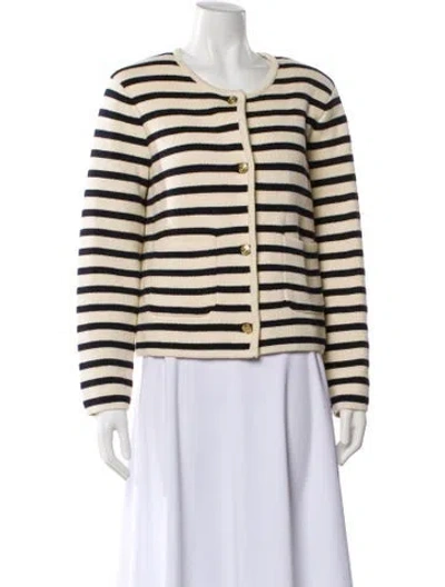 Pre-owned Alex Mill Striped Scoop Neck Sweater In Neutral