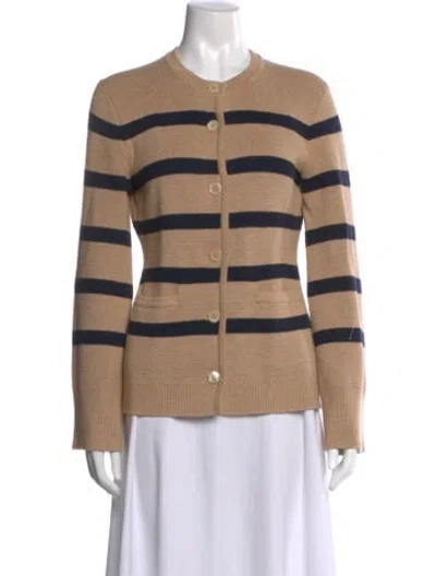 Pre-owned Alex Mill Striped Scoop Neck Sweater In Neutral