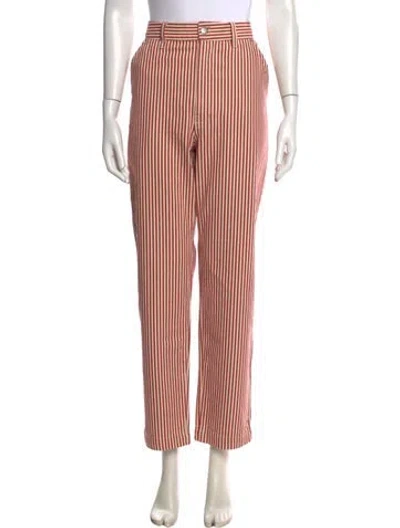 Pre-owned Alex Mill Striped Straight Leg Pants In Multi