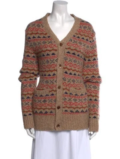 Pre-owned Alex Mill Striped V-neck Sweater