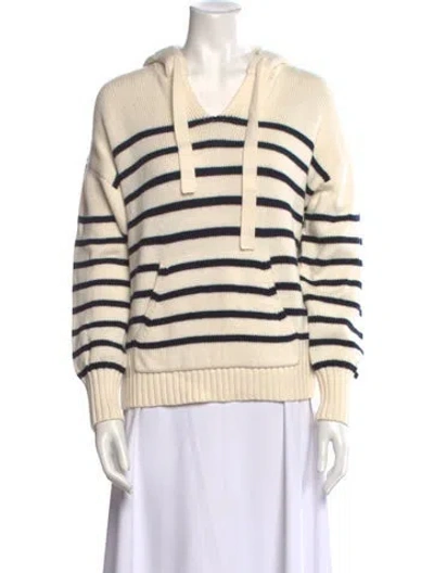 Pre-owned Alex Mill Striped V-neck Sweater In Neutral
