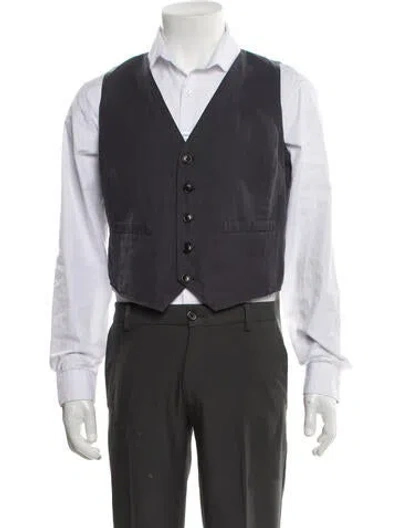Pre-owned Alex Mill Suit Vest In Gray