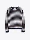 Alex Mill Sun Sweater In Stripe In Dark Navy/oatmeal