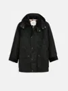 Alex Mill Sutherland Jacket In Waxed Cotton In Black