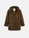 Alex Mill Sutherland Jacket In Waxed Cotton In Brown