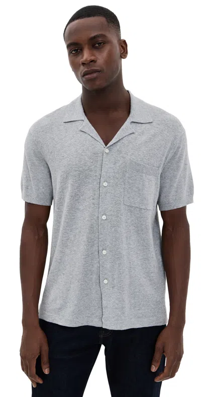 Alex Mill Sweater Bowling Shirt Heather Grey