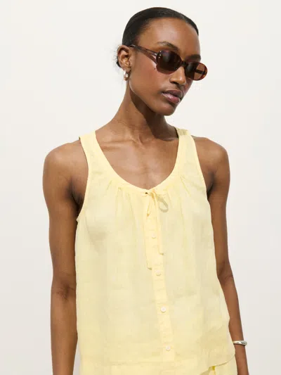 Alex Mill Sydney Top In Linen In Yellow
