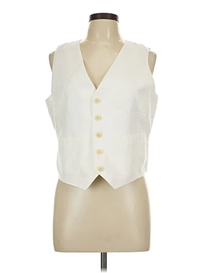 Pre-owned Alex Mill Tank Top Ivory Plunge Neckline Tops