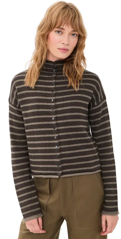 Alex Mill Taylor Cardigan Brazil Nut/heather Taupe
