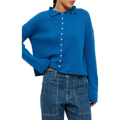Alex Mill Taylor Cotton & Cashmere Cardigan In Blue
