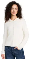 ALEX MILL TAYLOR ROLLNECK CARDIGAN IVORY