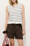 Alex Mill Taylor Stripe Cotton Vest In Multi