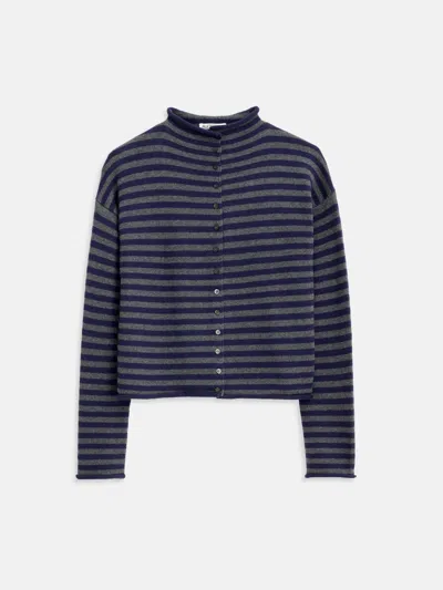 Alex Mill Taylor Striped Cardigan In Cotton Cashmere