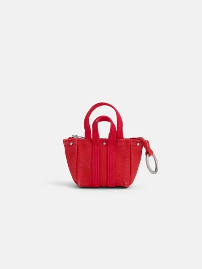 Alex Mill Teeny Tiny Tote Keychain In Red