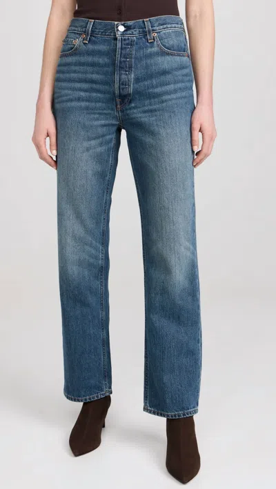 Alex Mill The Bev Relaxed Jean In Vintage Dark Indigo In Blue