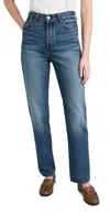 Alex Mill The Carla High Rise Straight Jeans Vintage Dark Indigo In Vintage Dark Indigo