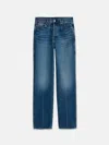 Alex Mill The Carla High Rise Straight In Vintage Dark Indigo