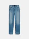 Alex Mill The Carla High Rise Straight In Vintage Light Wash
