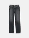 Alex Mill The Carla High Rise Straight In Zurich Black Wash
