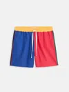 Alex Mill The Colorblock Flannel Sleep Short In Multi
