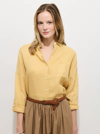 Alex Mill The Jo Shirt In Linen In Brown