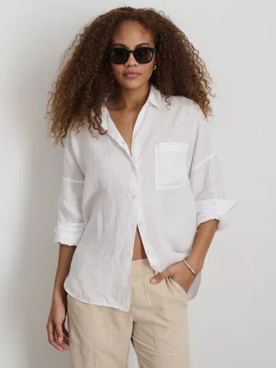Alex Mill The Jo Shirt In Linen In White