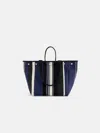 Alex Mill The Perfect Weekday Tote In Navy Cabana Stripe In Navy/black