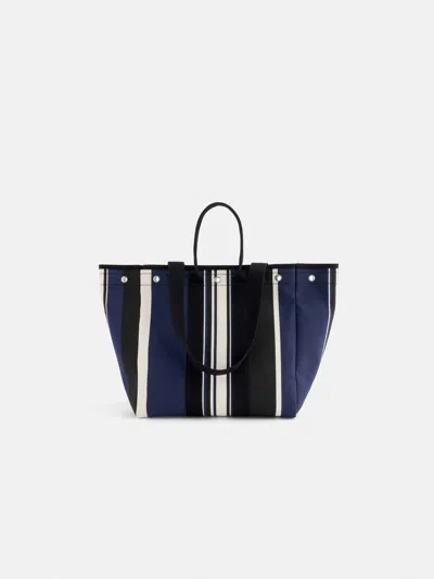 Alex Mill The Perfect Weekday Tote In Navy Cabana Stripe In Navy/black