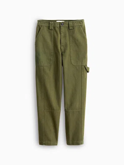 Alex Mill Phoebe Pant In Recycled Denim - Old In Army Olive