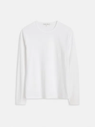 Alex Mill The Standard Long-sleeve T-shirt In Slub Cotton In White