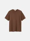 Alex Mill The Standard T-shirt In Slub Cotton In Brown
