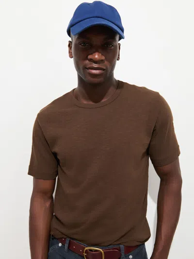 Alex Mill The Standard T-shirt In Slub Cotton In Coffee Bean