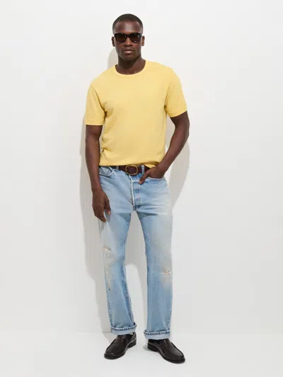 Alex Mill The Standard T-shirt In Slub Cotton In Corn