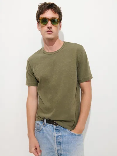 Alex Mill The Standard T-shirt In Slub Cotton In Olive Grey