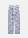 Alex Mill The Striped Waffle Pant In Blue