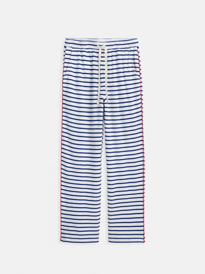 Alex Mill The Striped Waffle Pant In Blue