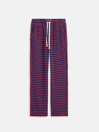 Alex Mill The Striped Waffle Pant In Red