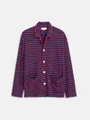Alex Mill The Striped Waffle Sleeping Shirt In Multi