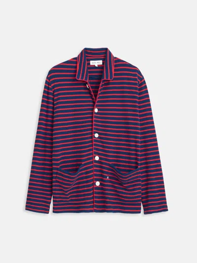 Alex Mill The Striped Waffle Sleeping Shirt In Multi