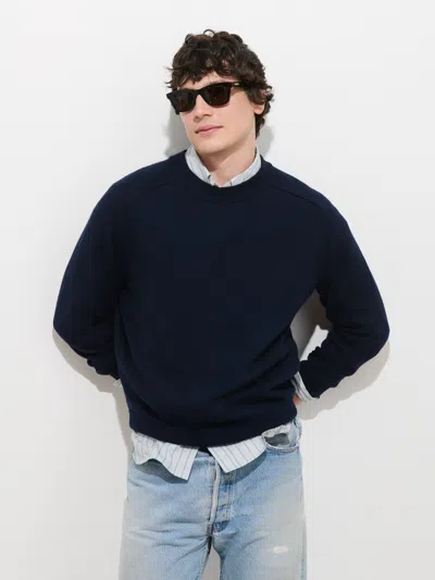 Alex Mill The Winston Crewneck Sweater In Wool In Blue