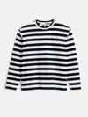 Alex Mill Touchdown Tee In Pablo Stripe In Dark Navy/natural