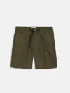 Alex Mill Trail Short In Crinkle Nylon In Green
