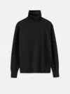 Alex Mill Turtleneck In Washed Cashmere In Charcoal