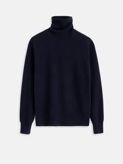 Alex Mill Turtleneck In Washed Cashmere In Navy