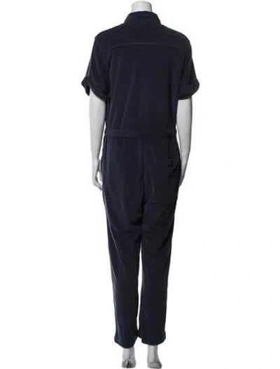 Pre-owned Alex Mill Turtleneck Jumpsuit In Blue