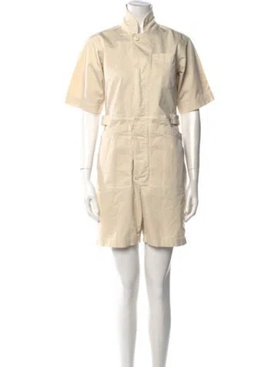 Pre-owned Alex Mill Turtleneck Romper In Neutral